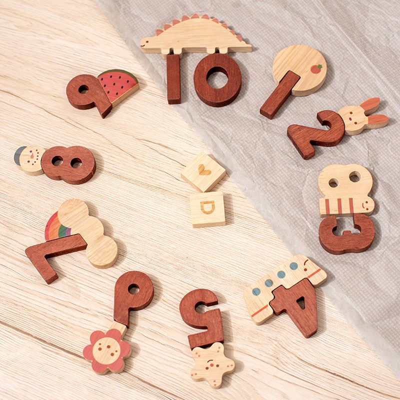 Number Animals matching toys