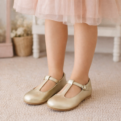 petit classic T-Strap gold