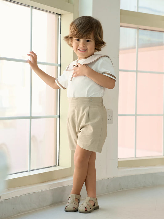 beige boy set