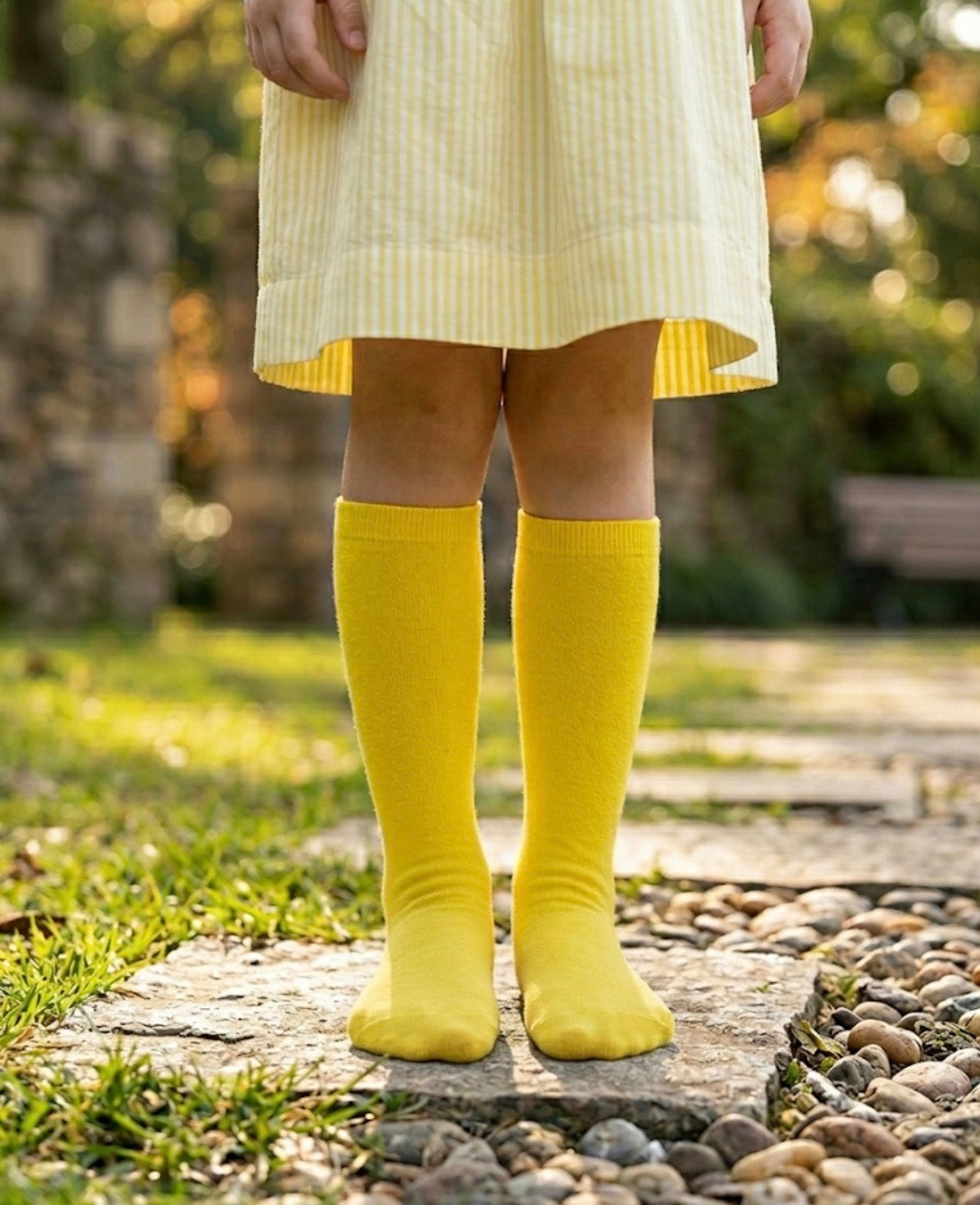 Yellow long socks