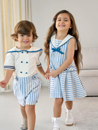Blue line dress