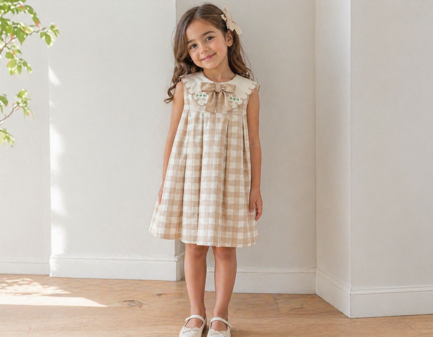 beige dress