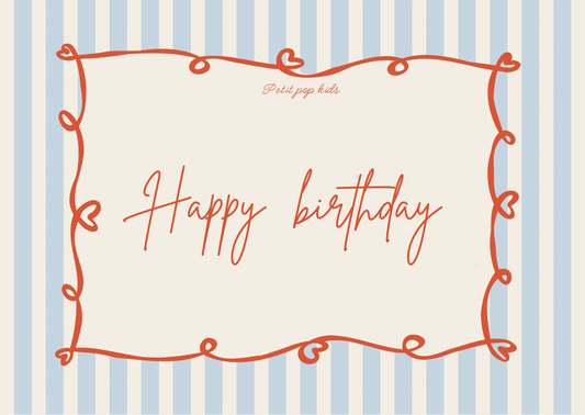 petit Pop message Gift card