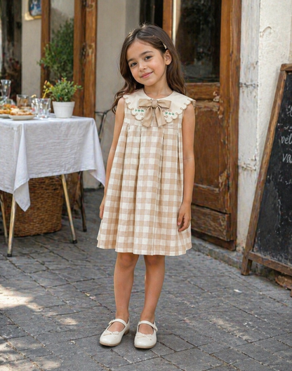 beige dress