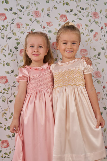 ivory Ceremony Dress Hand-Smocked
