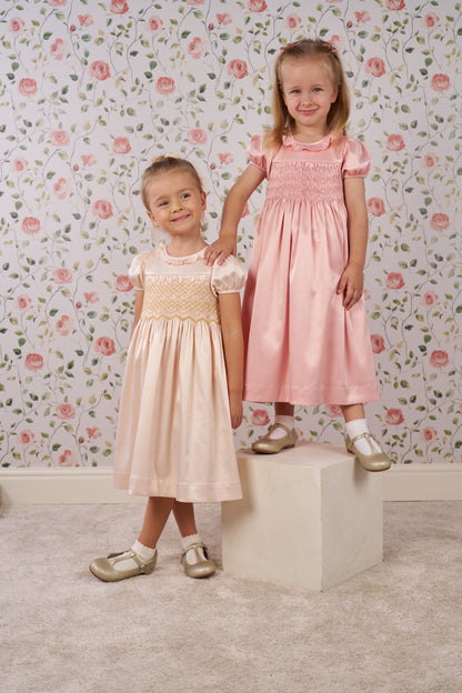 ivory Ceremony Dress Hand-Smocked