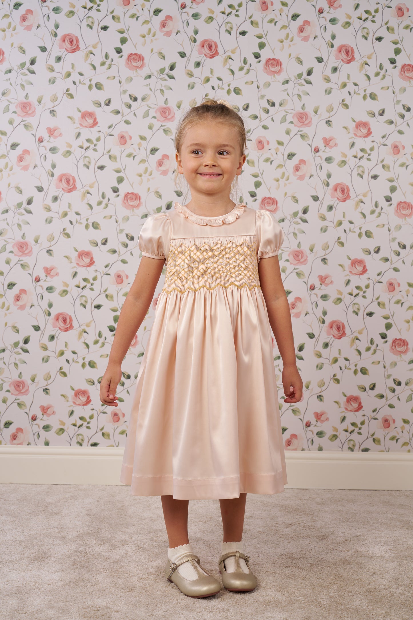 ivory Ceremony Dress Hand-Smocked