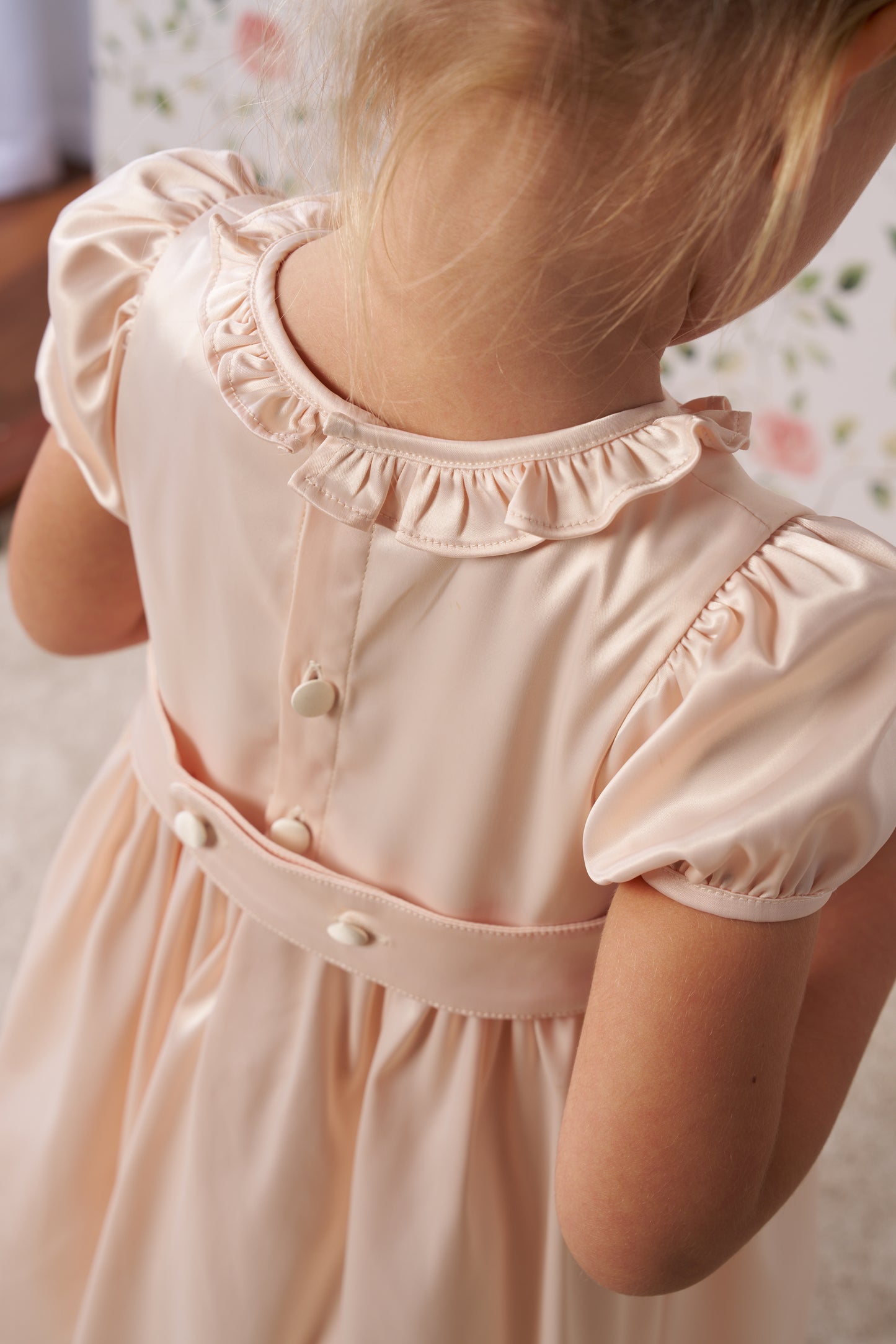 ivory Ceremony Dress Hand-Smocked