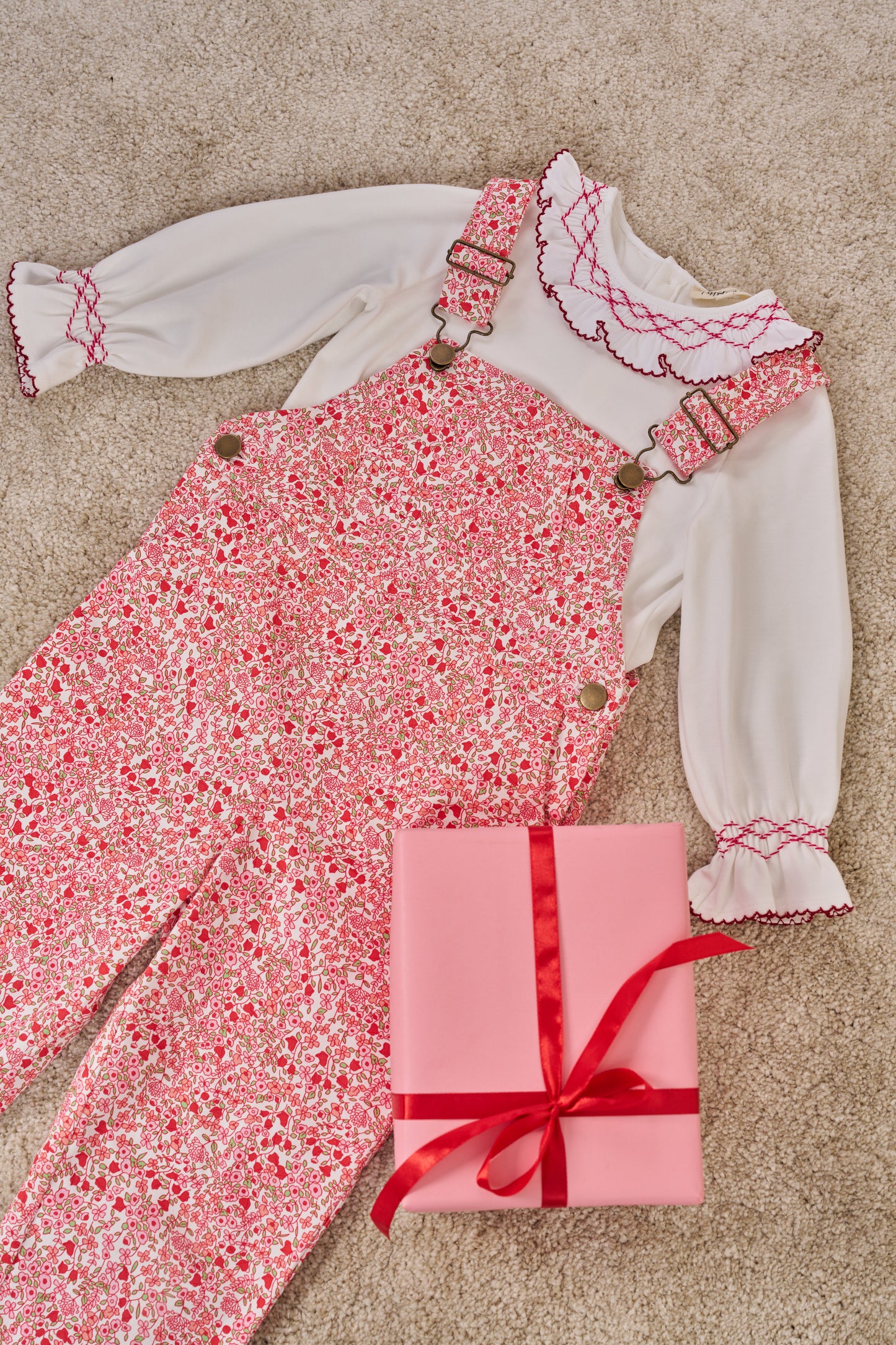 Blossom Smocked Shirt & Jumpsuit Set