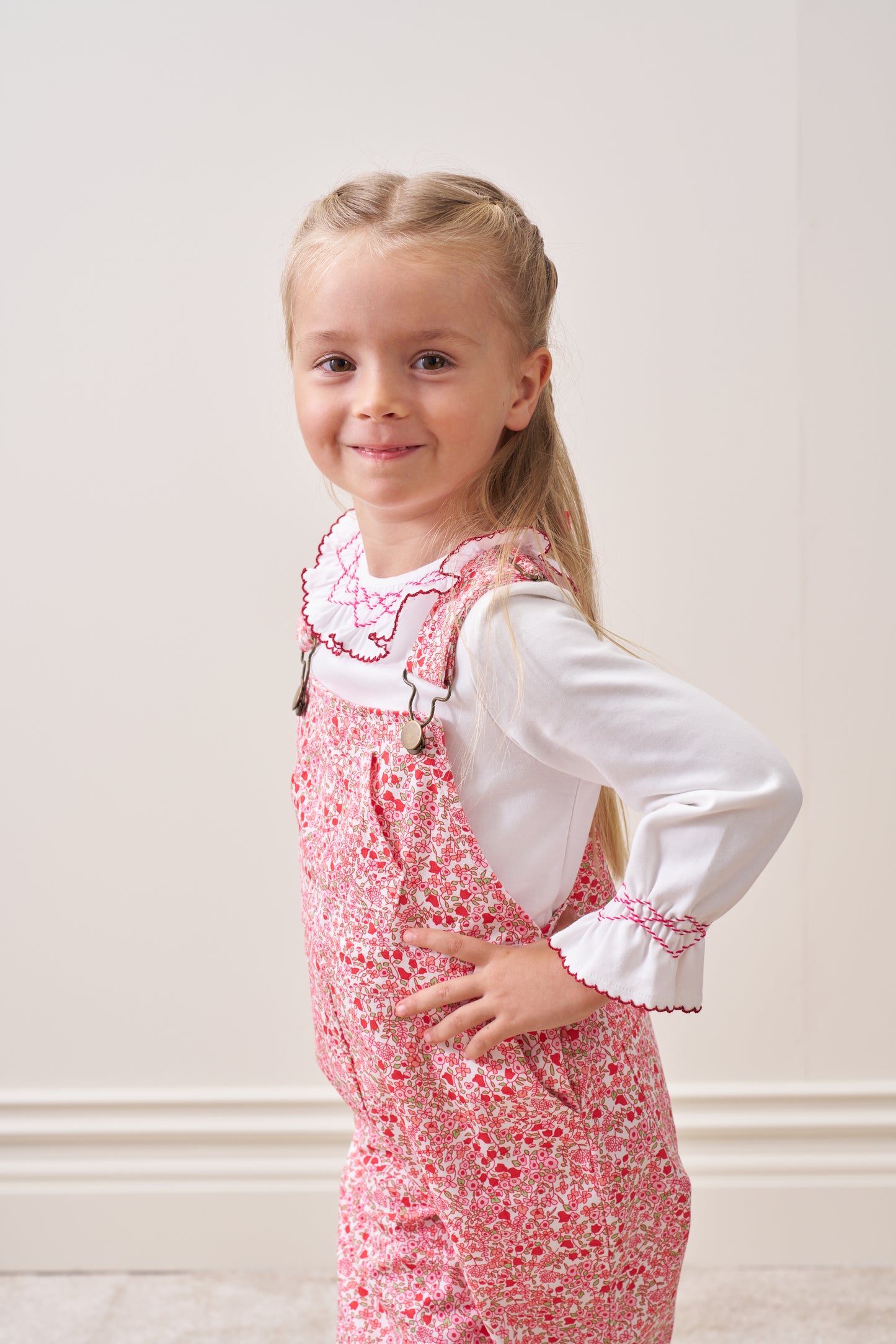 Blossom Smocked Shirt & Jumpsuit Set