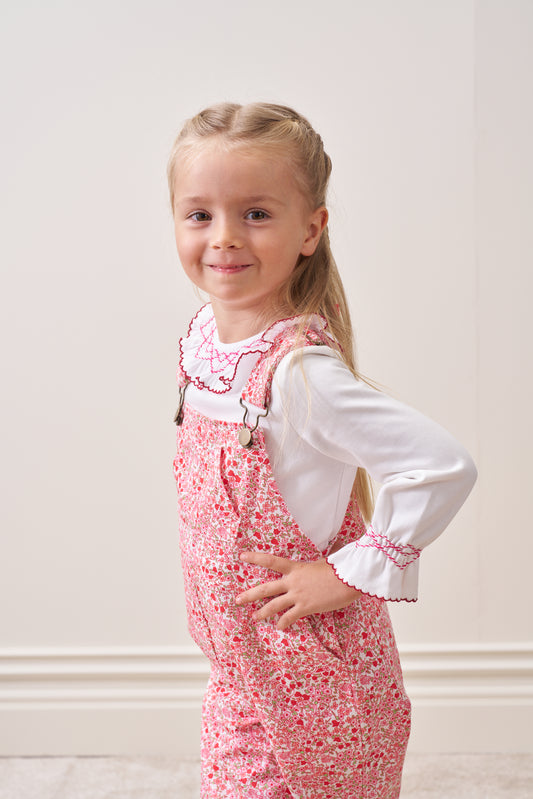 Blossom Smocked Shirt & Jumpsuit Set