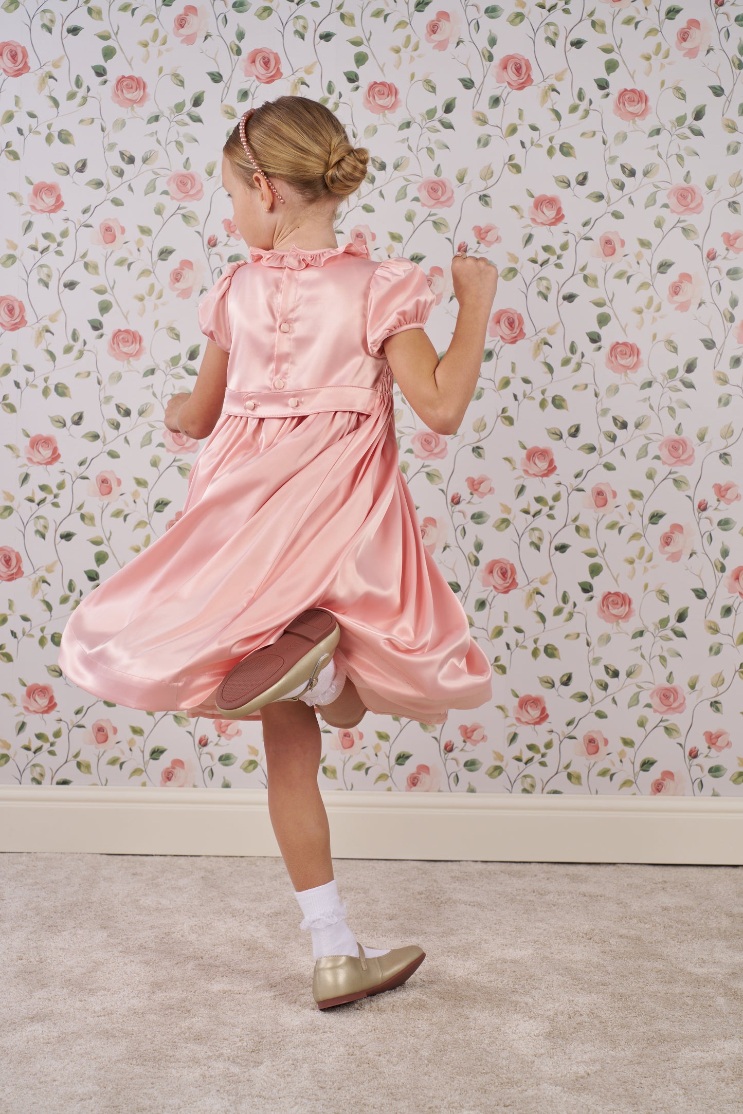 Ivory Heirloom Ceremony Dress pink