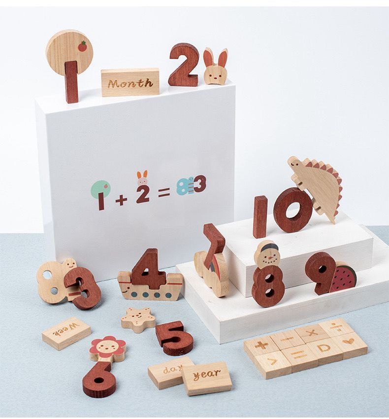 Number Animals matching toys