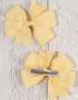 Creamy yellow bow