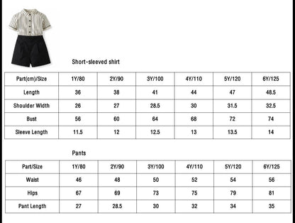 Black and beige boys set