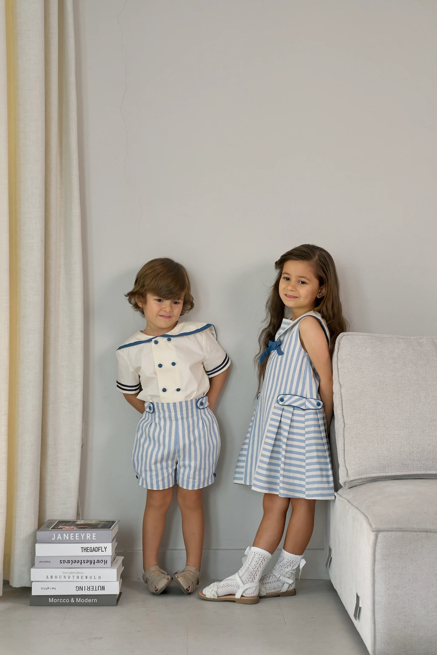 Blue line dress