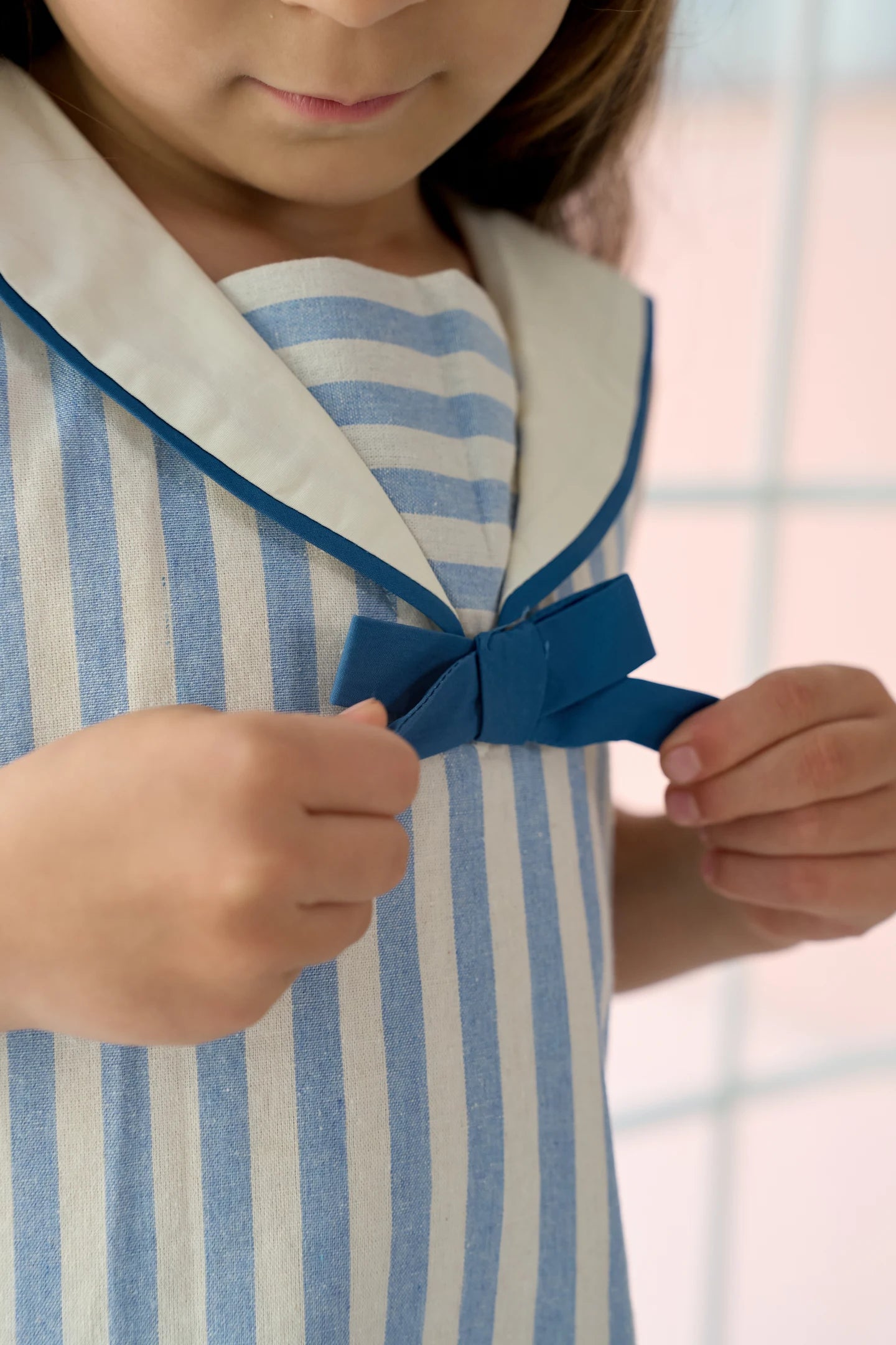 Blue line dress