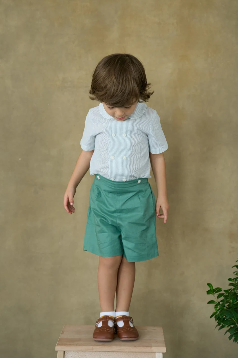 sage shorts set